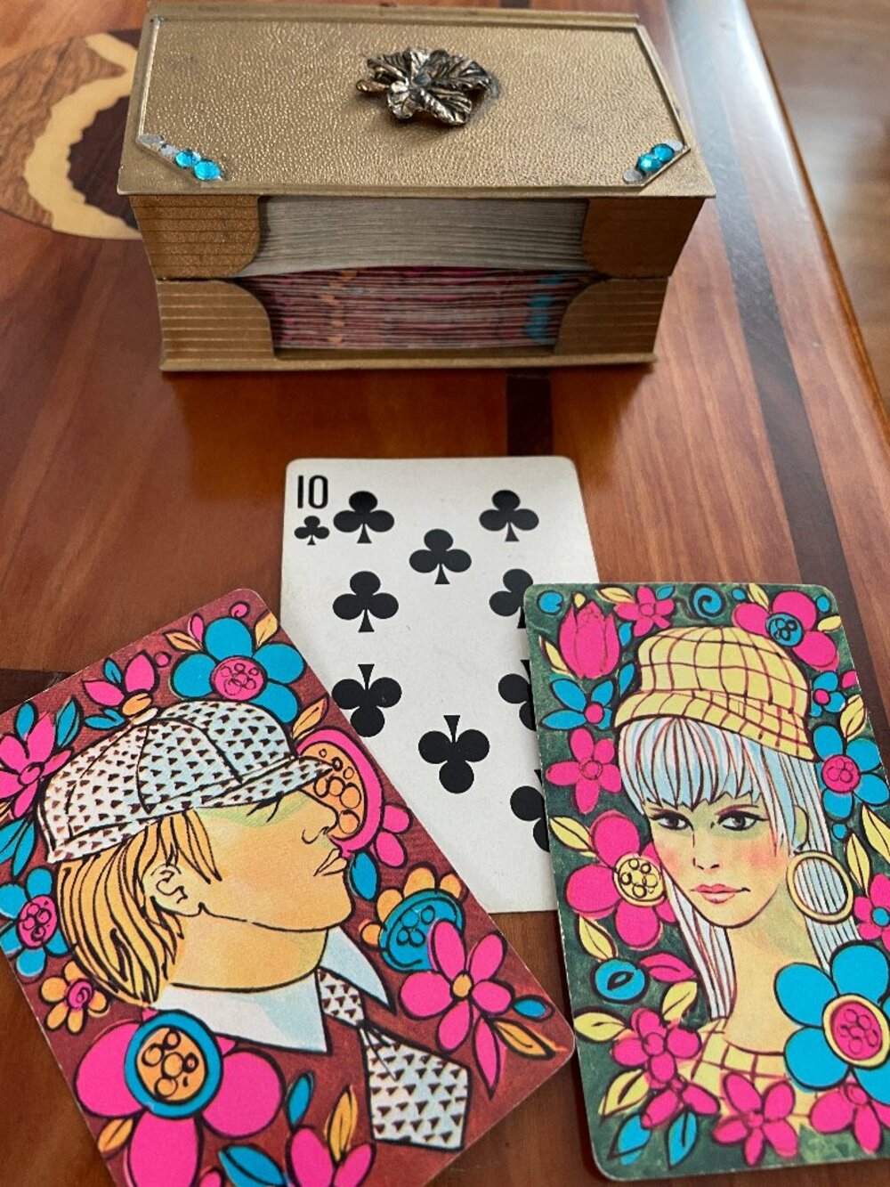 Double Deck Cards in Case, 1960s